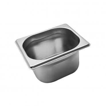 Δοχείο inox Gastronorm 17,6x16,2cm GN1/6