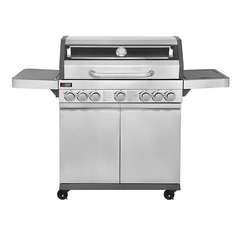 BBQ υγραερίου GS GRILL VIEW 5+1+1 ΙΝΟΧ - 21kW Thermogatz