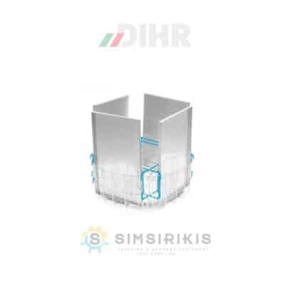 Σχάρα στήριγμα  για 4 τεμ 600x400x20 H - 4 τεμ 600x400x50 H, για πλυντήριο Granules