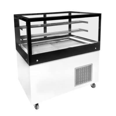 Ψυγείο βιτρίνα γλυκών με ουδέτερη αποθήκη BI-ZR-110 Niki Inox.