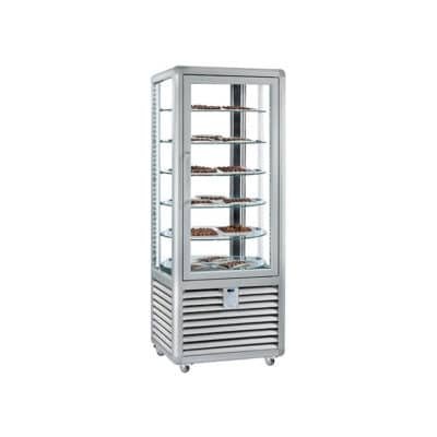 Μονή όρθια βιτρίνα σοκολάτας σειρά CC Curve (+14/+18) CCC-450 V Silfer