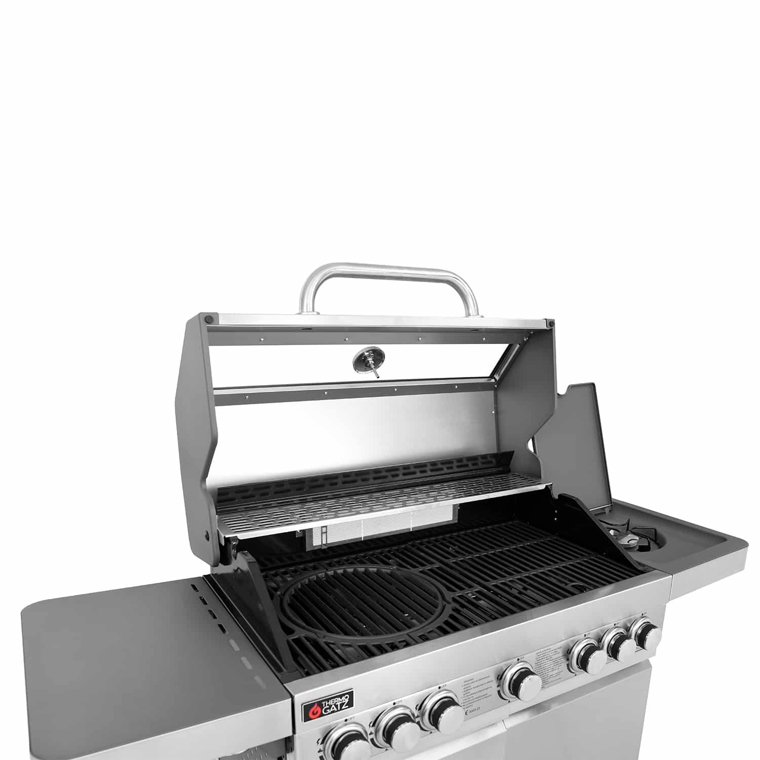 BBQ υγραερίου GS GRILL VIEW 5+1+1 ΙΝΟΧ - 21kW Thermogatz - Image 2