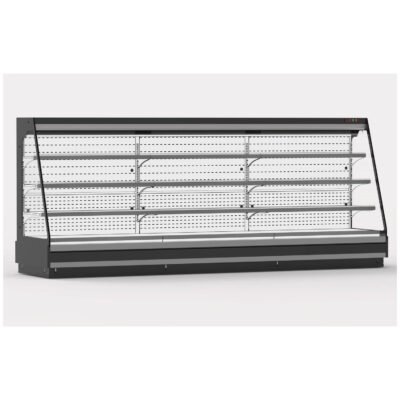 Ψυγείο Self Service χαμηλό ύψος 1,55μ. με υποδομή για απομακρυσμένο ψυκτικό μηχάνημα, με κουρτίνα νυκτός, Marblella, Inanc