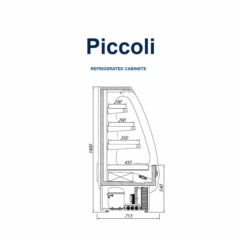 Ανοιχτό ψυγείο PICCOLI R-1-90PC Juka - Image 2