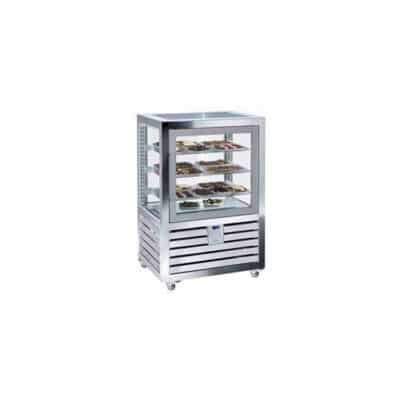 Μονή χαμηλή όρθια βιτρίνα σοκολάτας σειρά QCC Quadro (+14/+18) CCC-270 V Silfer