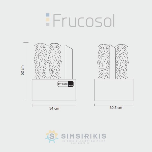 Γυαλιστικό Ποτηριών με 4 βούρτσες SV-1000 Frucosol - Image 2