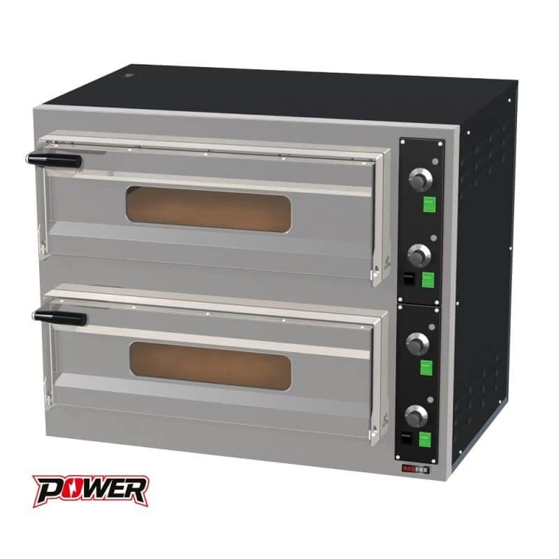 Φούρνος πίτσας δύο ορόφων 4xØ330mm, έως 450˚C B22 Redfox