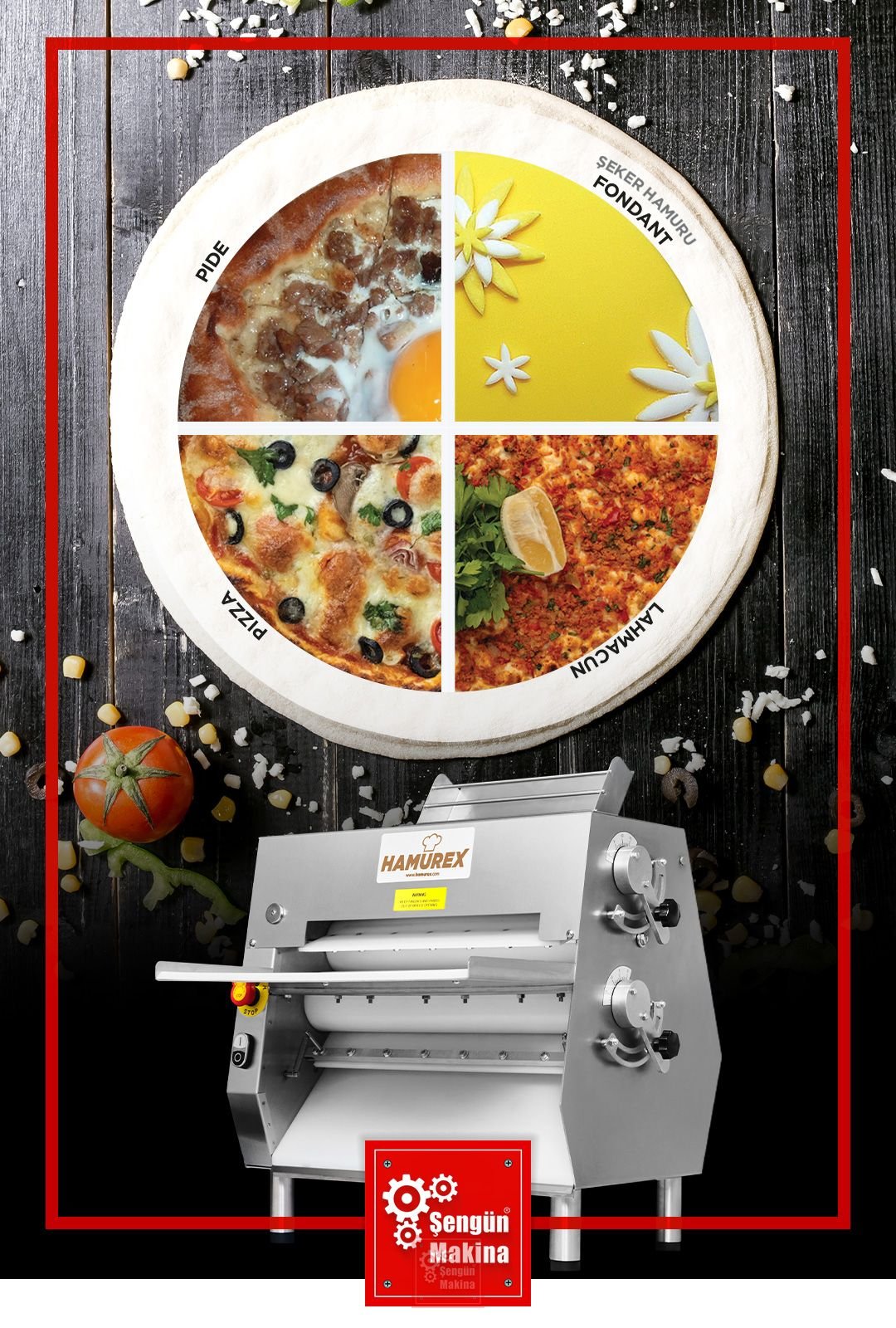 Multi κάθετο μηχάνημα ανοίγματος φύλλου και ζαχαρόπαστας έως 50εκ , SMΑ-500 Sengun - Image 5